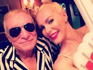 Hugh Hefner and Crystal Harris